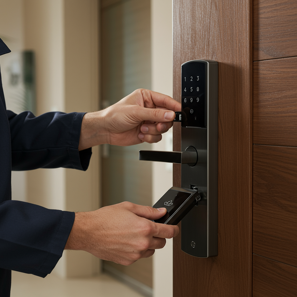 residential digital lock installation Dubai