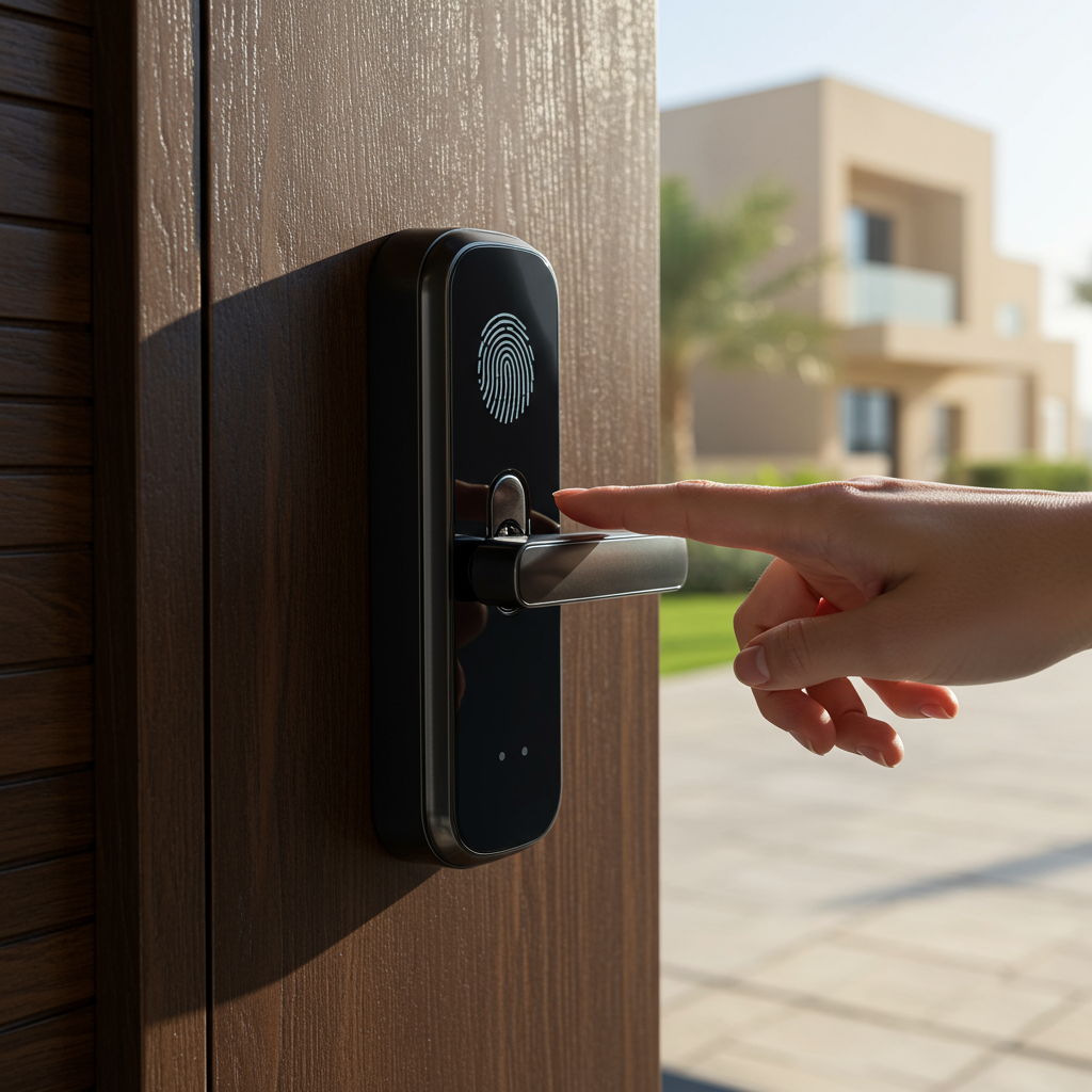 Dubai villa smart lock installation